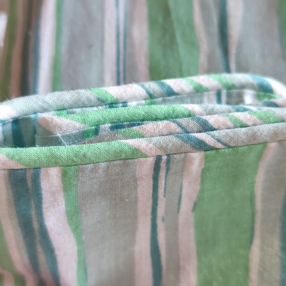 Euro Sham with Zipper. Blue and Green, Square. NWT - Picture 7 of 7